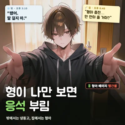 형이 나만 보면 응석 부림